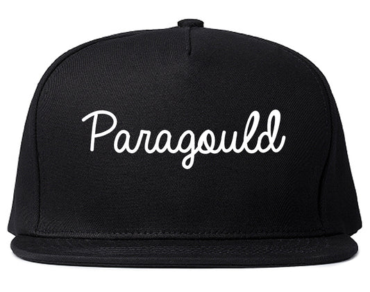 Paragould Arkansas AR Script Mens Snapback Hat Black