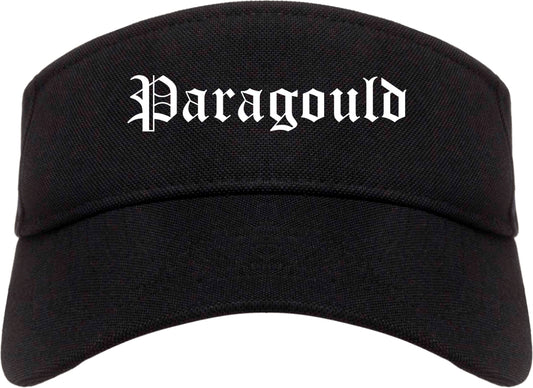 Paragould Arkansas AR Old English Mens Visor Cap Hat Black