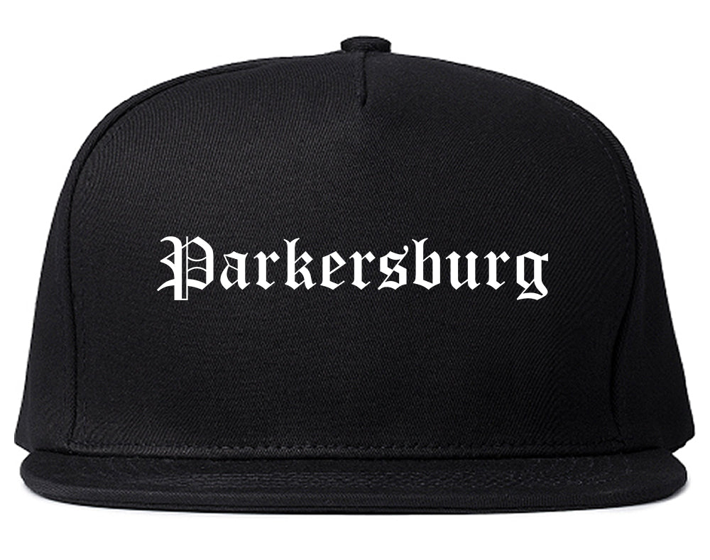 Parkersburg West Virginia WV Old English Mens Snapback Hat Black