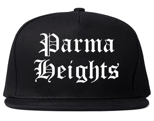 Parma Heights Ohio OH Old English Mens Snapback Hat Black