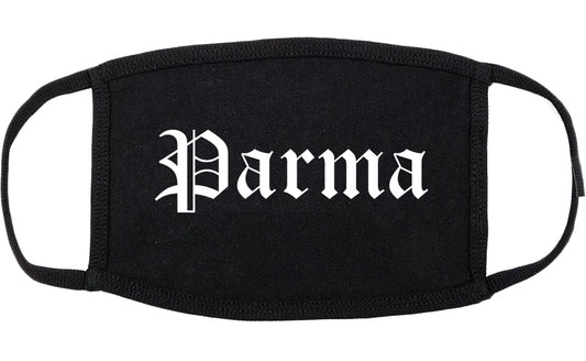 Parma Ohio OH Old English Cotton Face Mask Black