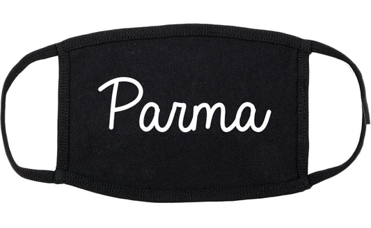 Parma Ohio OH Script Cotton Face Mask Black