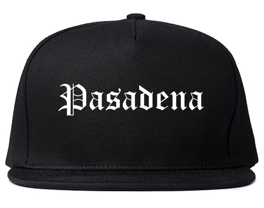 Pasadena California CA Old English Mens Snapback Hat Black