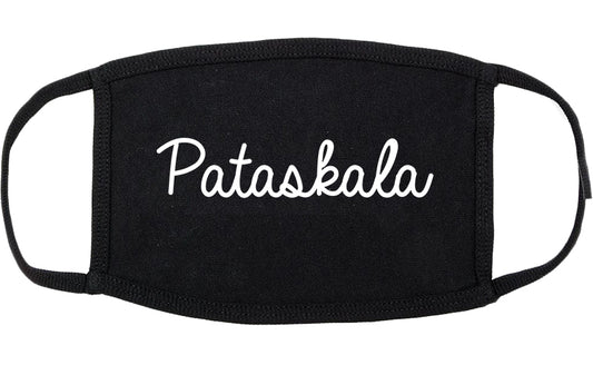 Pataskala Ohio OH Script Cotton Face Mask Black