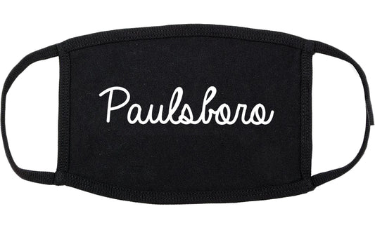 Paulsboro New Jersey NJ Script Cotton Face Mask Black