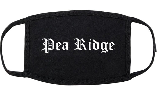 Pea Ridge Arkansas AR Old English Cotton Face Mask Black