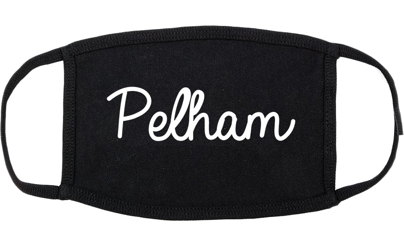 Pelham Alabama AL Script Cotton Face Mask Black