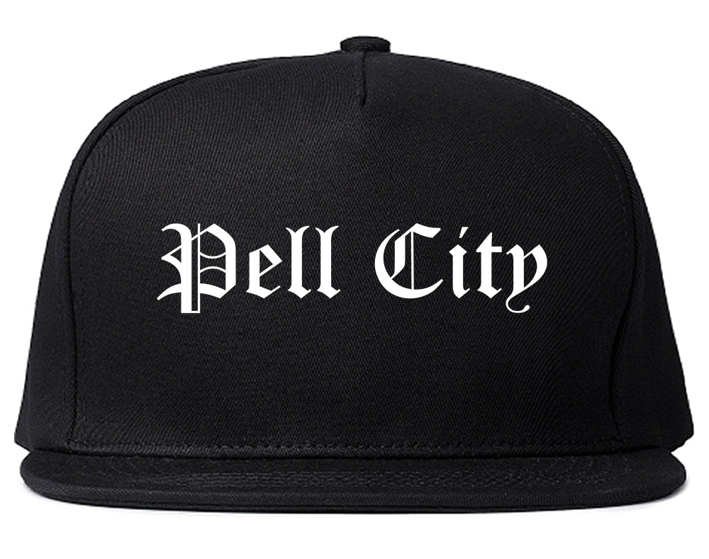 Pell City Alabama AL Old English Mens Snapback Hat Black