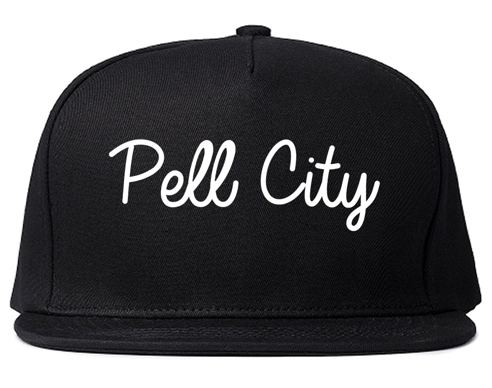 Pell City Alabama AL Script Mens Snapback Hat Black