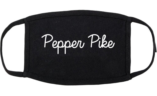 Pepper Pike Ohio OH Script Cotton Face Mask Black