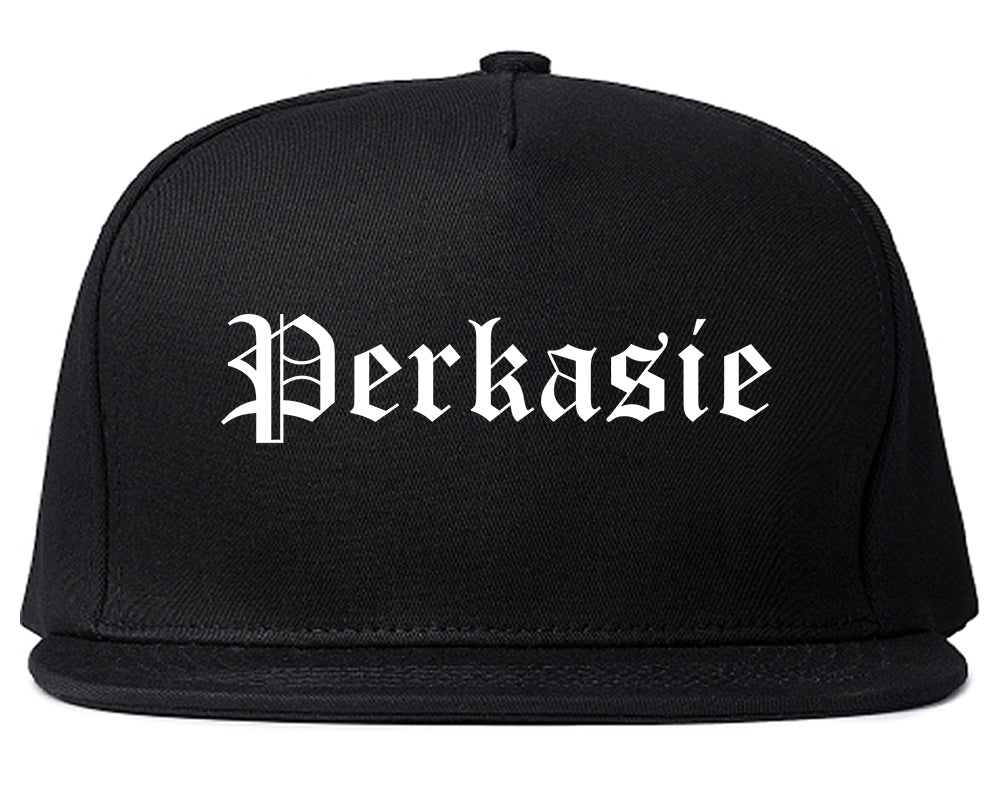 Perkasie Pennsylvania PA Old English Mens Snapback Hat Black