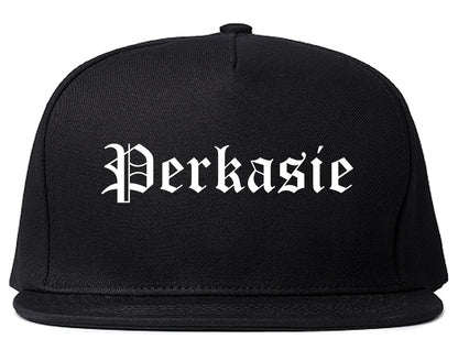 Perkasie Pennsylvania PA Old English Mens Snapback Hat Black