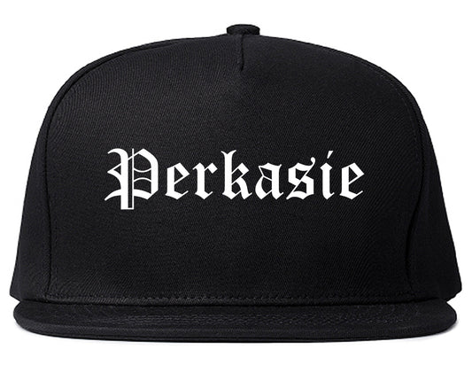 Perkasie Pennsylvania PA Old English Mens Snapback Hat Black