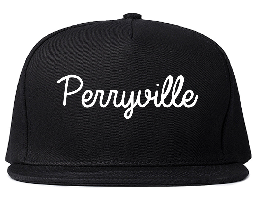 Perryville Missouri MO Script Mens Snapback Hat Black