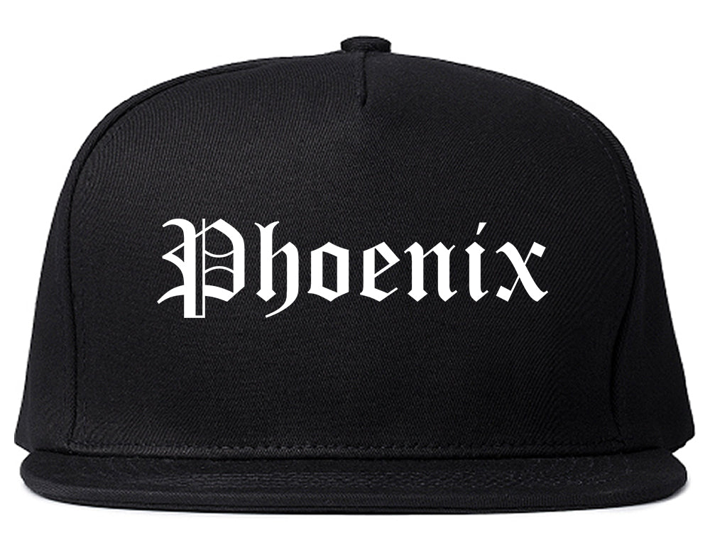 Phoenix Arizona AZ Old English Mens Snapback Hat Black