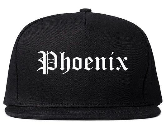 Phoenix Oregon OR Old English Mens Snapback Hat Black