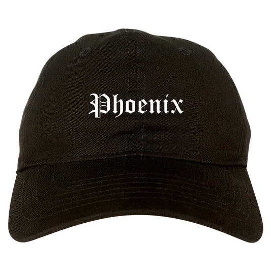 Phoenix Oregon OR Old English Mens Dad Hat Baseball Cap Black