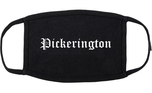 Pickerington Ohio OH Old English Cotton Face Mask Black