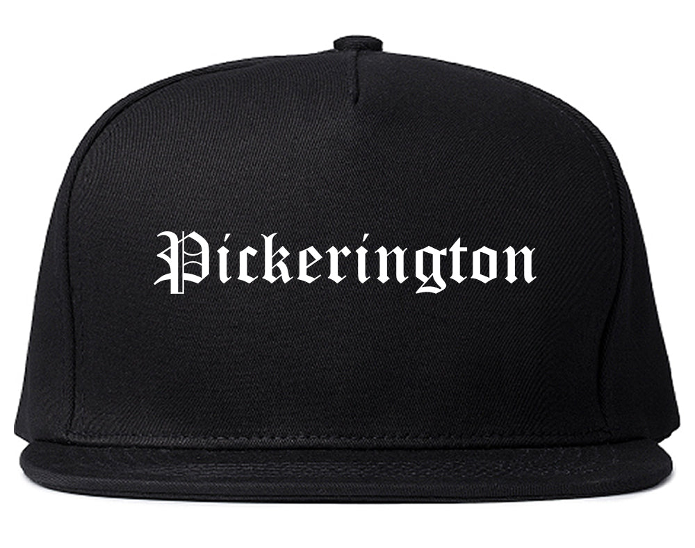 Pickerington Ohio OH Old English Mens Snapback Hat Black