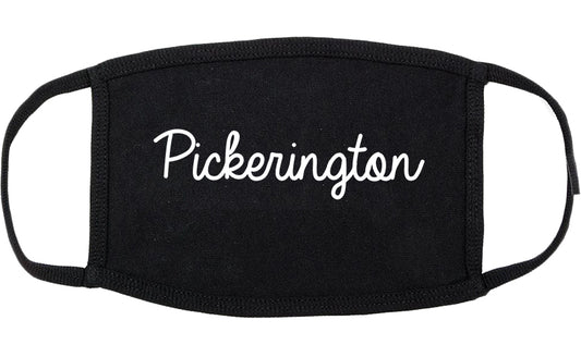 Pickerington Ohio OH Script Cotton Face Mask Black