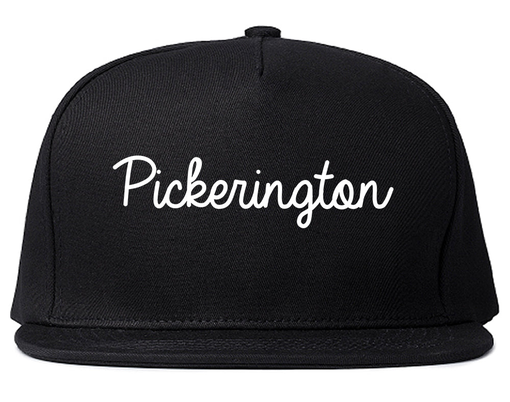 Pickerington Ohio OH Script Mens Snapback Hat Black