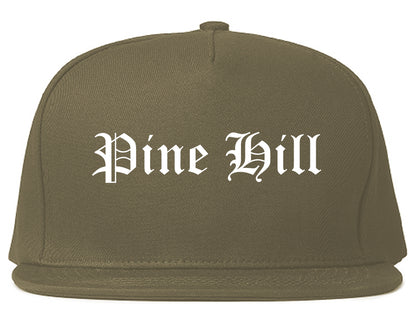 Pine Hill New Jersey NJ Old English Mens Snapback Hat Grey