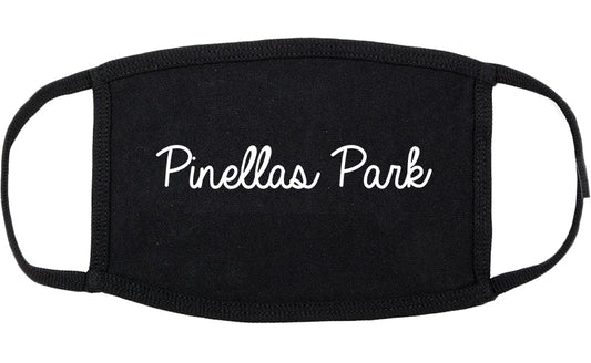 Pinellas Park Florida FL Script Cotton Face Mask Black