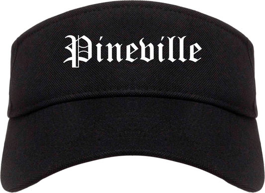 Pineville North Carolina NC Old English Mens Visor Cap Hat Black