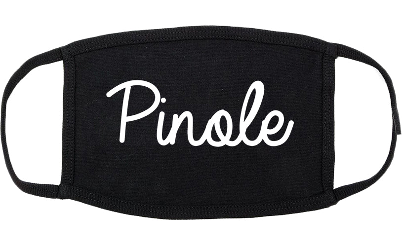 Pinole California CA Script Cotton Face Mask Black