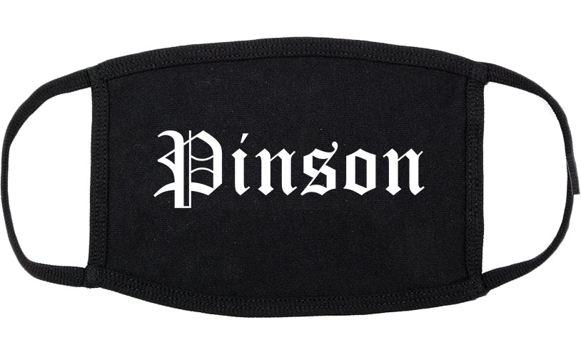 Pinson Alabama AL Old English Cotton Face Mask Black