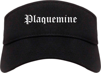 Plaquemine Louisiana LA Old English Mens Visor Cap Hat Black