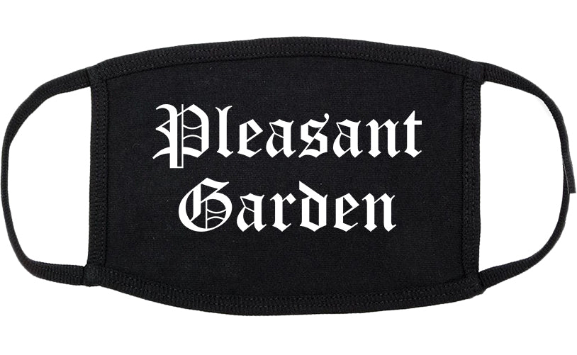 Pleasant Garden North Carolina NC Old English Cotton Face Mask Black