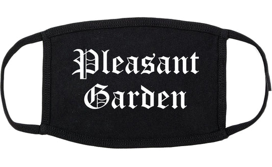 Pleasant Garden North Carolina NC Old English Cotton Face Mask Black