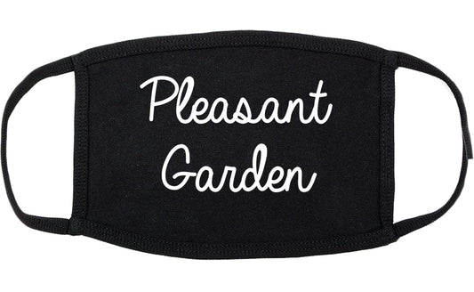 Pleasant Garden North Carolina NC Script Cotton Face Mask Black