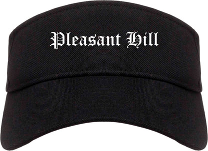 Pleasant Hill Iowa IA Old English Mens Visor Cap Hat Black