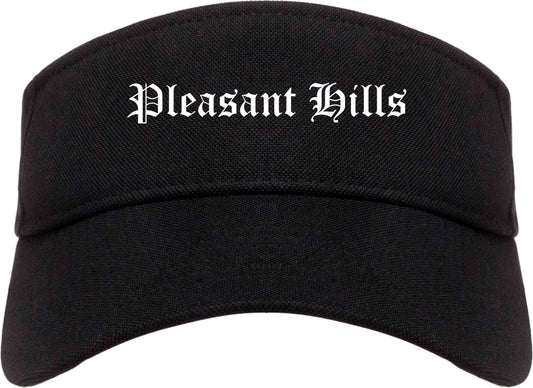 Pleasant Hills Pennsylvania PA Old English Mens Visor Cap Hat Black