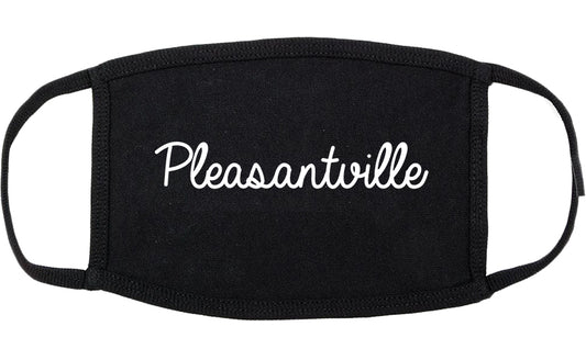Pleasantville New Jersey NJ Script Cotton Face Mask Black
