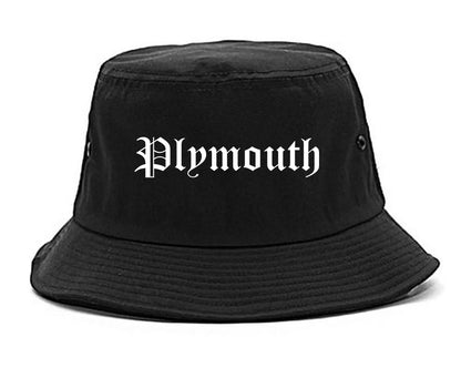 Plymouth Minnesota MN Old English Mens Bucket Hat Black