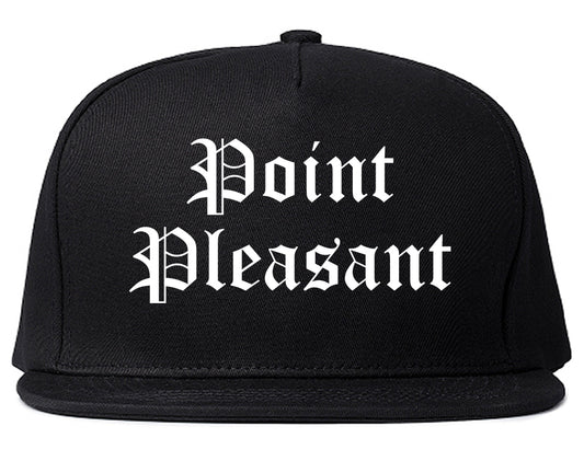 Point Pleasant West Virginia WV Old English Mens Snapback Hat Black
