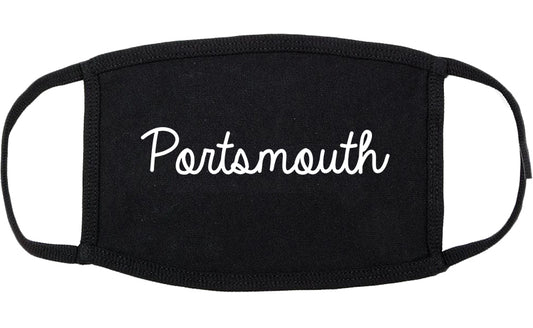 Portsmouth Ohio OH Script Cotton Face Mask Black