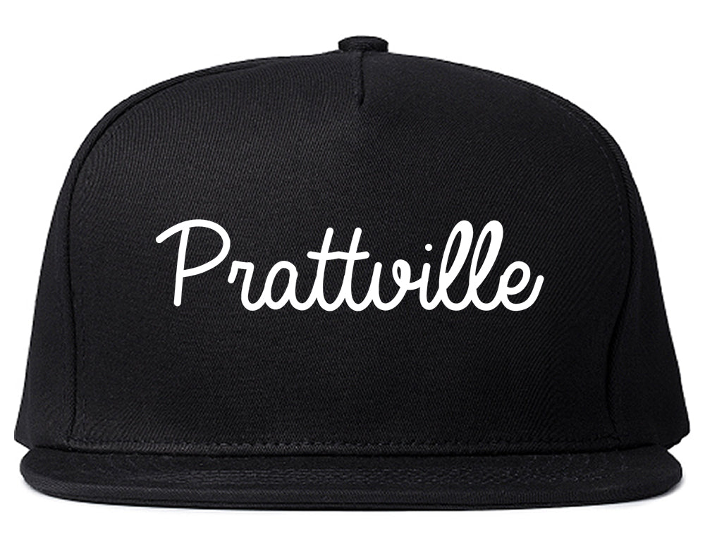 Prattville Alabama AL Script Mens Snapback Hat Black