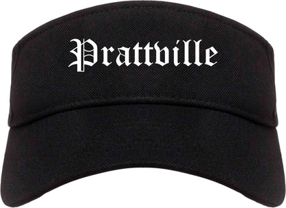 Prattville Alabama AL Old English Mens Visor Cap Hat Black