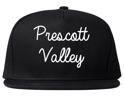Prescott Valley Arizona AZ Script Mens Snapback Hat Black