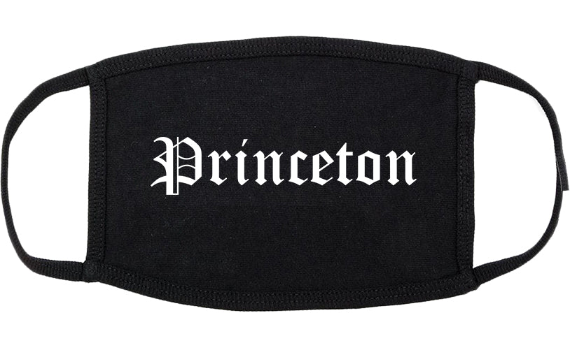 Princeton West Virginia WV Old English Cotton Face Mask Black