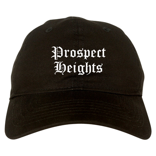 Prospect Heights Illinois IL Old English Mens Dad Hat Baseball Cap Black