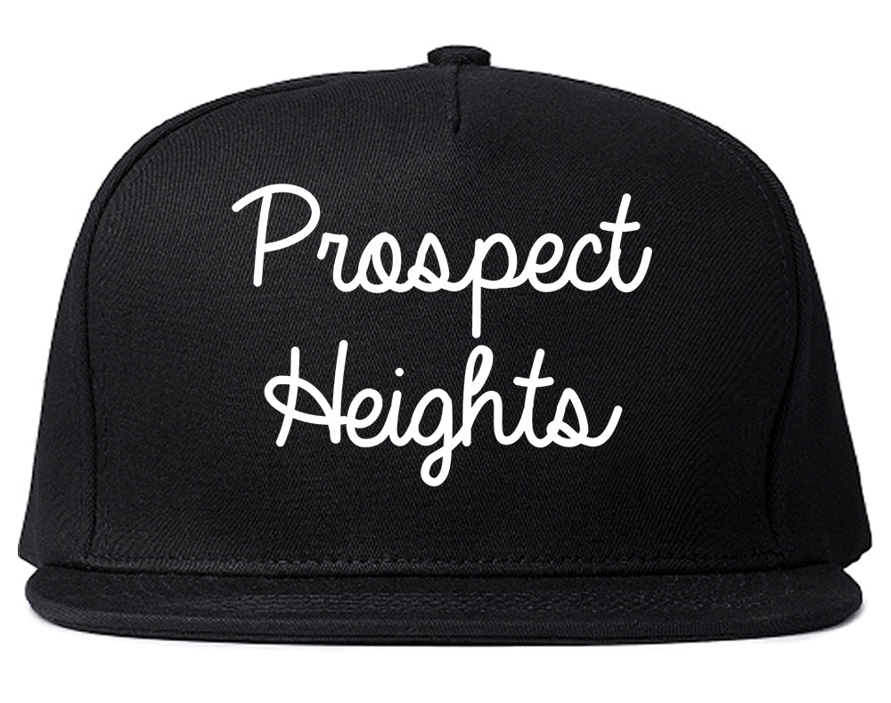 Prospect Heights Illinois IL Script Mens Snapback Hat Black
