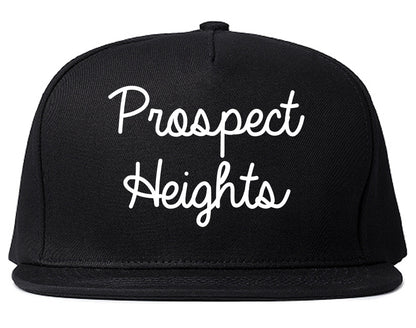 Prospect Heights Illinois IL Script Mens Snapback Hat Black