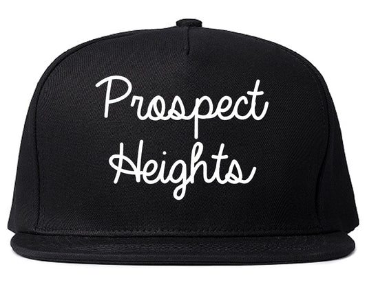 Prospect Heights Illinois IL Script Mens Snapback Hat Black