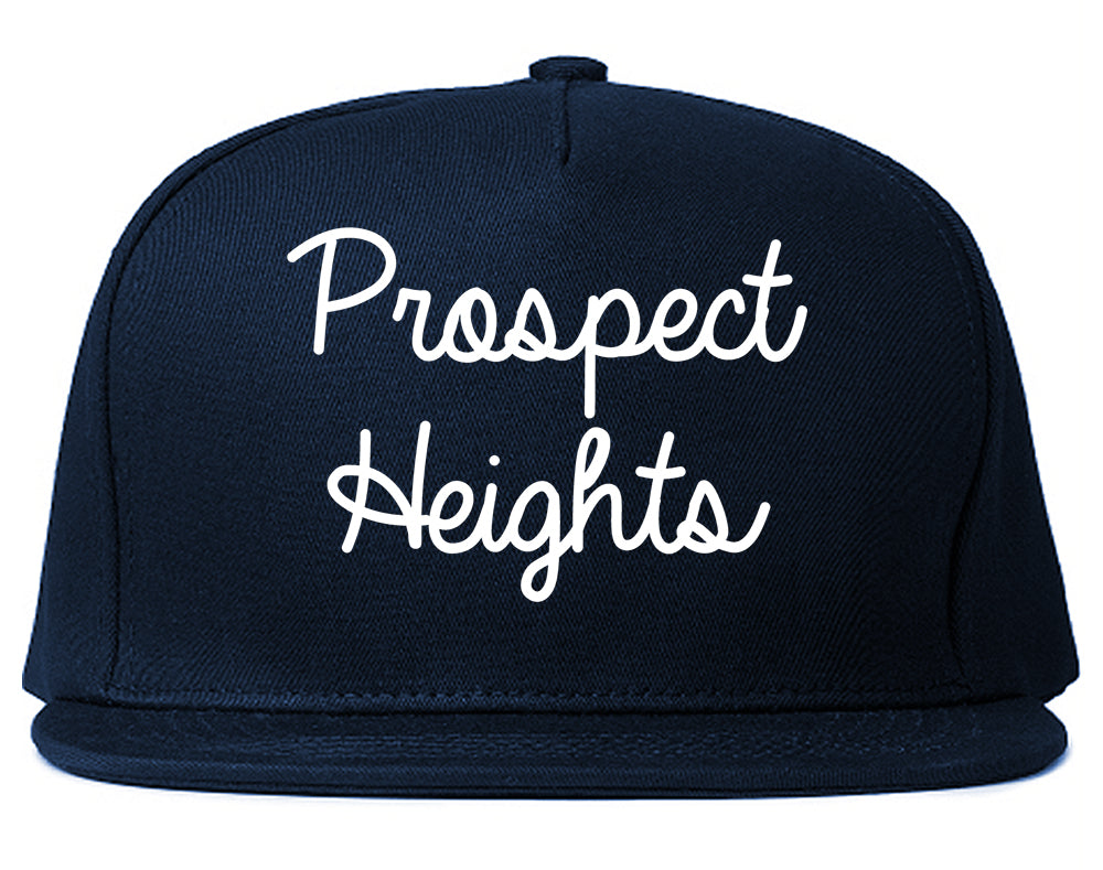 Prospect Heights Illinois IL Script Mens Snapback Hat Navy Blue