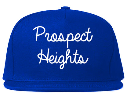 Prospect Heights Illinois IL Script Mens Snapback Hat Royal Blue